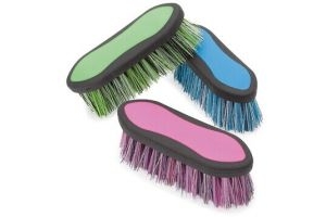 Shires Ezi-Groom Dandy Brush LARGE OR SMALL **ALL COLOURS**