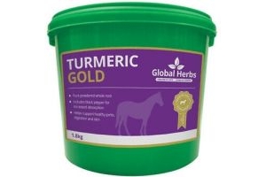 Global Herbs Turmeric Gold 1.8kg Tub,  Digestion Skin Joint Horse Supplement