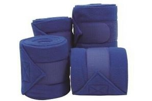 Roma Thick Polo Bandages - 4 Pack - Bright Blue