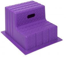 Classic Showjumps Standard 2 Step Mounting Block Purple