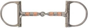 Korsteel D-Ring Snaffle with Copper Rollers
