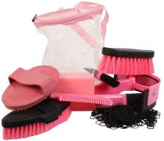 Roma Cylinder Grooming Kit 9 Piece Pink