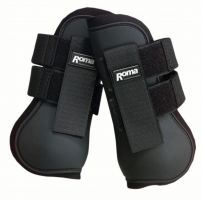 Roma Open Front Jump Boots Black