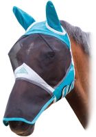 Shires Fine Mesh Fly Mask With Ears and Nose Teal