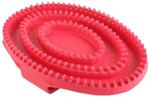 Shires Rubber Curry Comb Pink