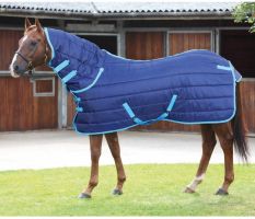 Shires Tempest 300g Heavyweight Combo Stable Rug Navy/Blue