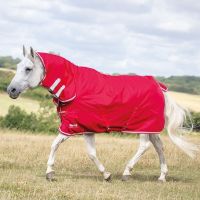 Shires Tempest Original 0g Lightweight Combo Turnout Rug Red/Grey