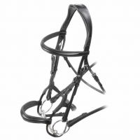 Shires Velociti Rolled Padded Cavesson Bridle Black
