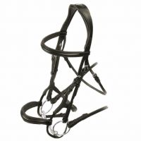 Shires Velociti Rolled Padded Cavesson Bridle Havana