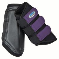 WeatherBeeta Single Lock Brushing Boots Black/Purple Penant